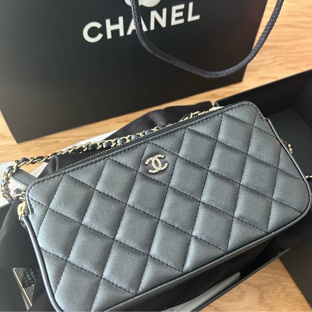 Chanel Black Quilted WOC